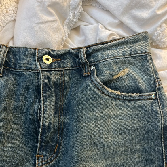 VERSEAS BLUE FADED BOOT LEG JEANS - Picture 5 of 8